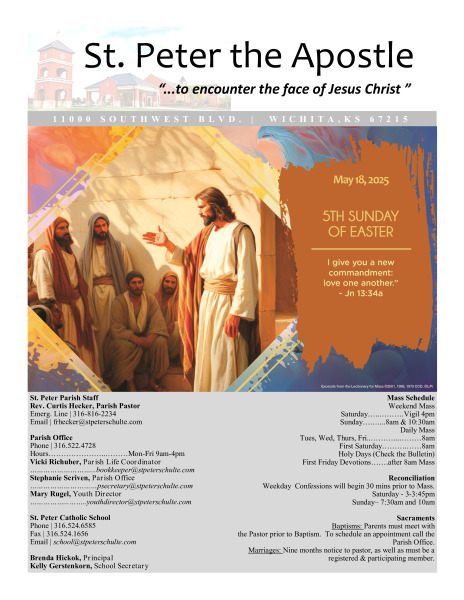 May 18, 2025 Bulletin