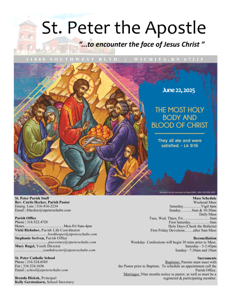 June 22, 2025 Bulletin