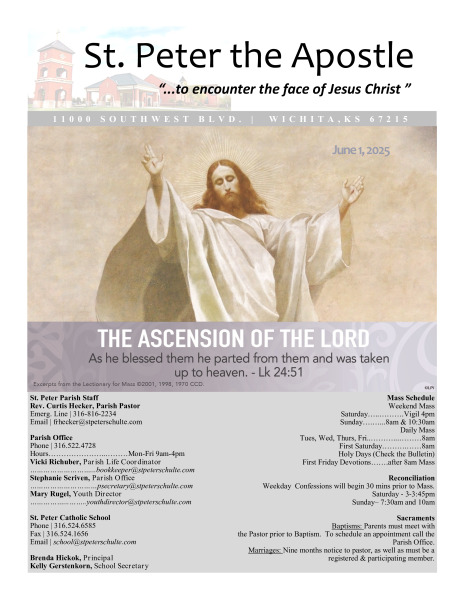 June 1, 2025 Bulletin